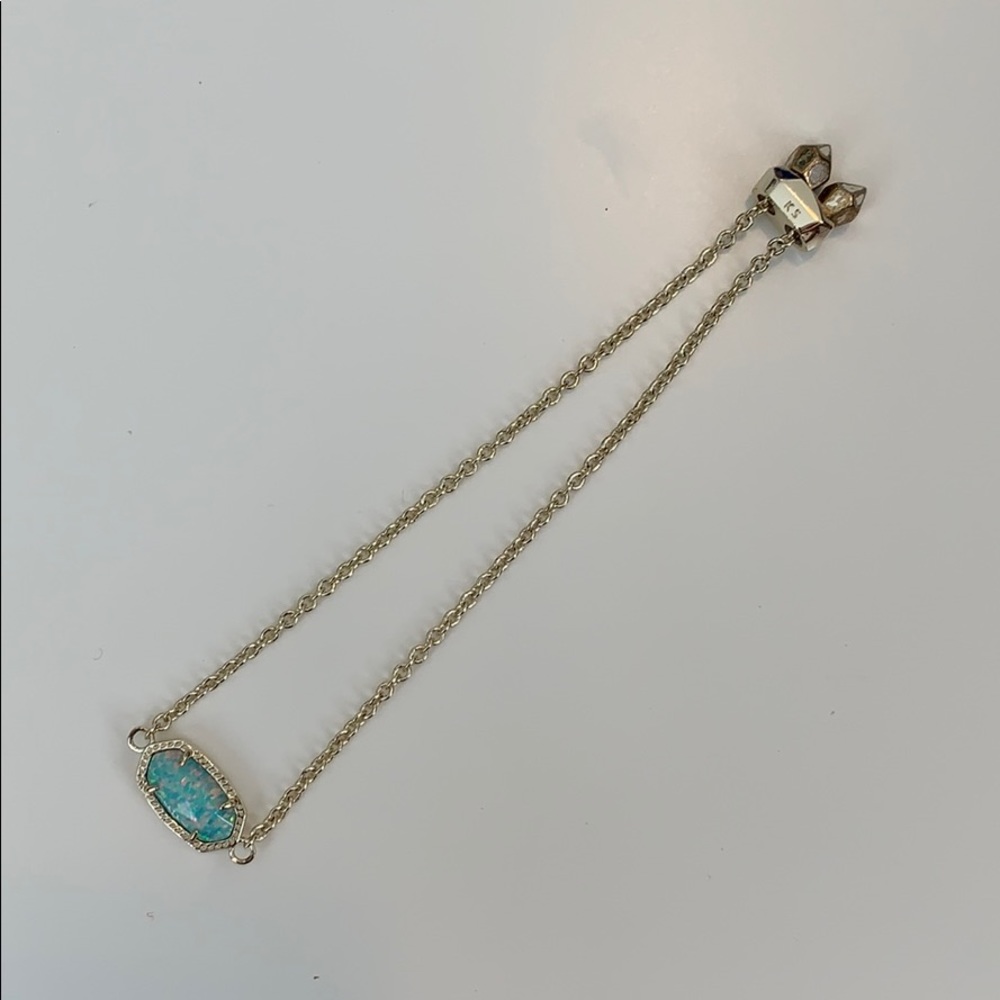 Kendra Scott bracelet in aqua opal